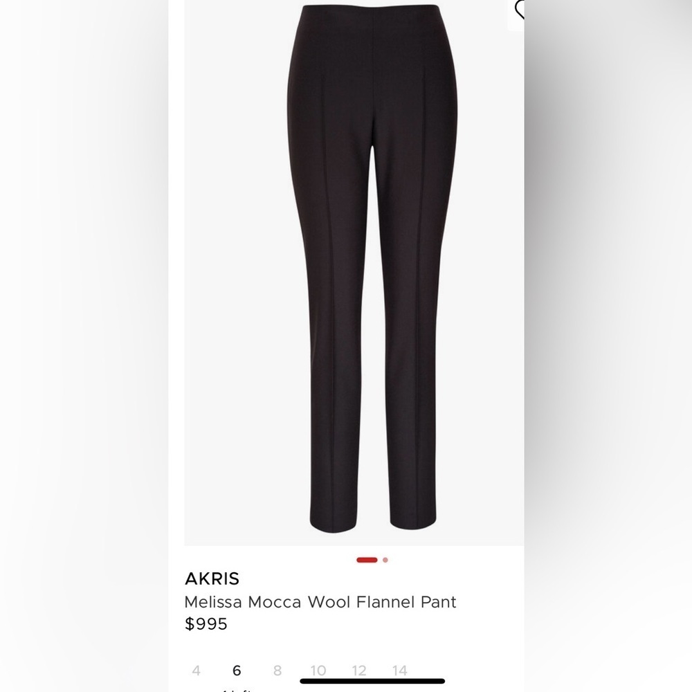 Akris Bergdorf Goodmans Deep Burgundy Wool Cigarette Pants